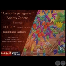 CAMPIA PARAGUAYA - Artista: Andrs Caete - Noche de Galeras - Jueves 30 de Agosto de 2018